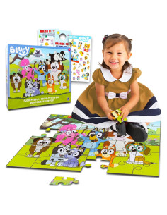 Rompecabezas de Suelo Bluey 36 Piezas para Niños 3 a 5 Años