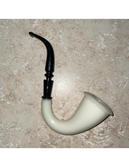 Pipa de Sherlock Holmes de Plástico Marfil - Morris Costumes