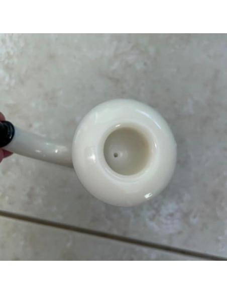 Pipa de Sherlock Holmes de Plástico Marfil - Morris Costumes