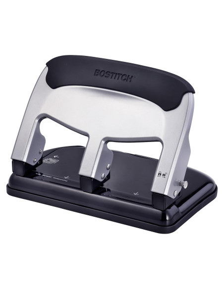 Perforadora de 3 agujeros Bostitch Office HP40, 40 hojas, EZ Squeeze