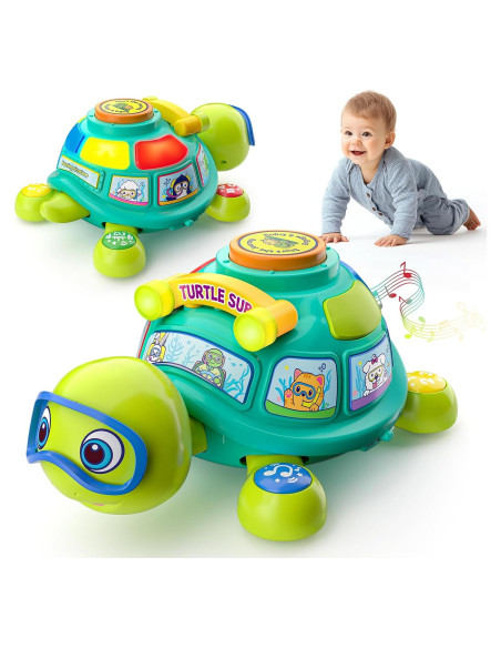 Tortuga Musical JXT para Bebés 6-12 Meses - Juguete Educativo