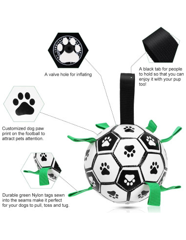 Pelota de Fútbol Interactiva UrbanX para Perros Grandes 8.6cm