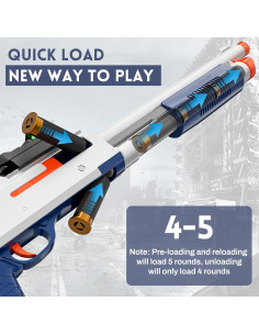 Escopeta de Juguete Adventure Force con Dardos de Espuma 76cm 2