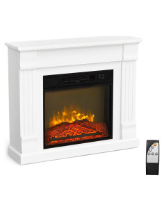 Chimenea Eléctrica ROVSUN 32" con Control Remoto y Manto