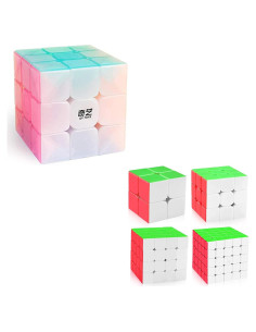 Cubo de Velocidad D-FantiX QY Toys Guerrero W 3x3 Jelly