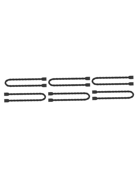 Ties de Silicona Reutilizables Genérico 15 cm 6 Paquetes Negros