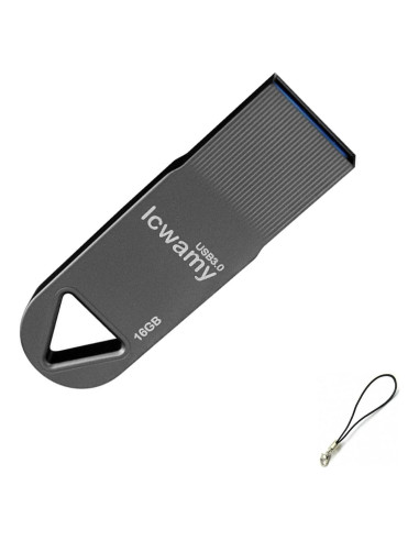 Unidad Flash USB 3.0 16GB Metal Negro lcwamy MYUSB2015