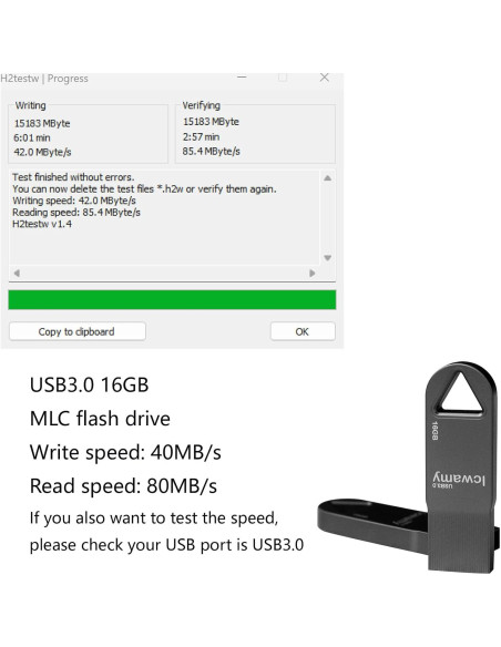 Unidad Flash USB 3.0 16GB Metal Negro lcwamy MYUSB2015