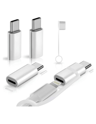 Paquete de 4 Adaptadores Lightning a USB-C 27W Puur House
