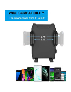 Soporte para Teléfono de Coche WOLEYI con Carga Rápida USB Dual 2