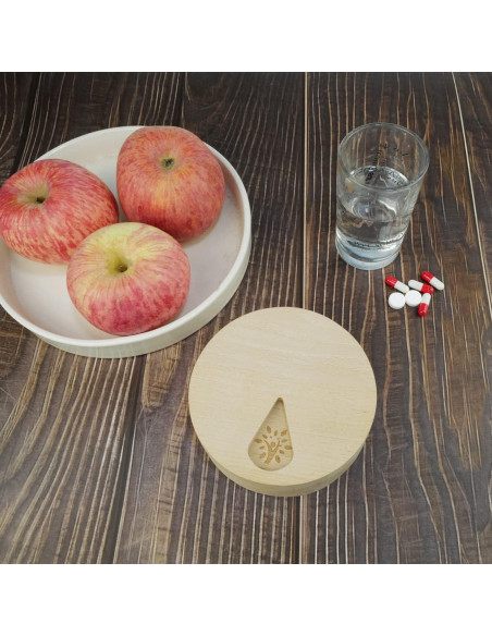 Organizador Semanal de Pastillas de Madera CHIEMOT 7 Días