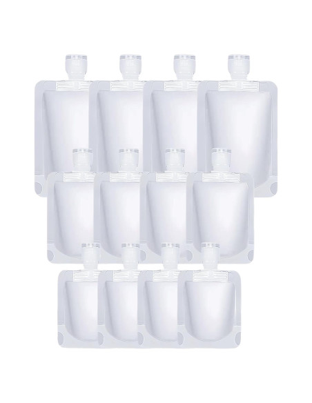 Bolsas de Viaje Transparentes Benksaas 12Pcs Portátiles