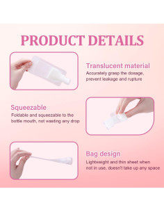 Bolsas de Viaje Transparentes Benksaas 12Pcs Portátiles 2