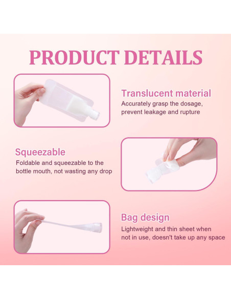 Bolsas de Viaje Transparentes Benksaas 12Pcs Portátiles