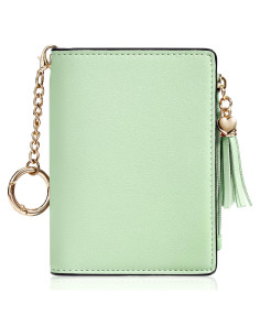 Billetera RFID para Mujeres Gostwo Verde con Llavero