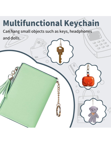 Billetera RFID para Mujeres Gostwo Verde con Llavero