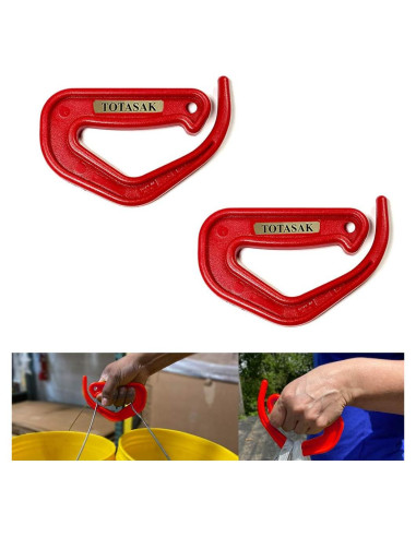 Porta Bolsas de Compras Totasak Rojo - Paquete de 2, Ligero y Duradero