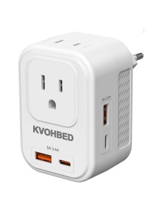 Convertidor de Voltaje KVOHBED 220V a 110V con USB