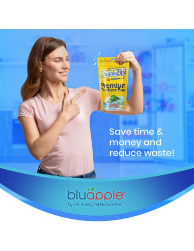 Bolsas de Almacenamiento VeggieZips Bluapple - 20 Piezas