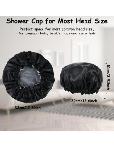 Gorro de Ducha Impermeable Reutilizable Quilax para Hombres 2