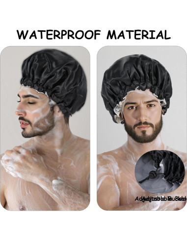 Gorro de Ducha Impermeable Reutilizable Quilax para Hombres