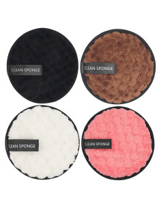 Discos Desmaquillantes Reutilizables Guiyal - 4 Rondas Microfibra 11.5 cm