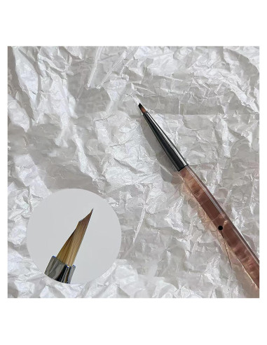 Cepillo de Uñas HNRongkya para Detalles de Pétalos y Mariposas