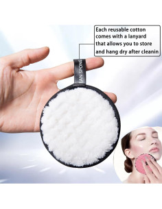 Discos Desmaquillantes Reutilizables Guiyal - 4 Rondas Microfibra 11.5 cm 2