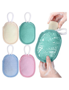 Juego de 4 Ahorra Jabón Exfoliante Sunnyray 16x11 cm