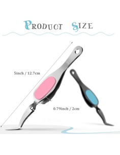 Pinzas de Precisión Curvadas Honoson 3 Piezas Acero Inoxidable 2