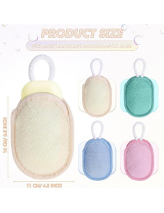 Juego de 4 Ahorra Jabón Exfoliante Sunnyray 16x11 cm 2