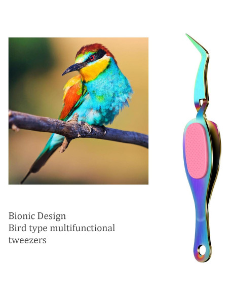 Pinzas de Precisión Curvadas Honoson 3 Piezas Acero Inoxidable