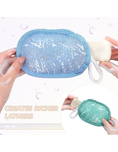 Juego de 4 Ahorra Jabón Exfoliante Sunnyray 16x11 cm