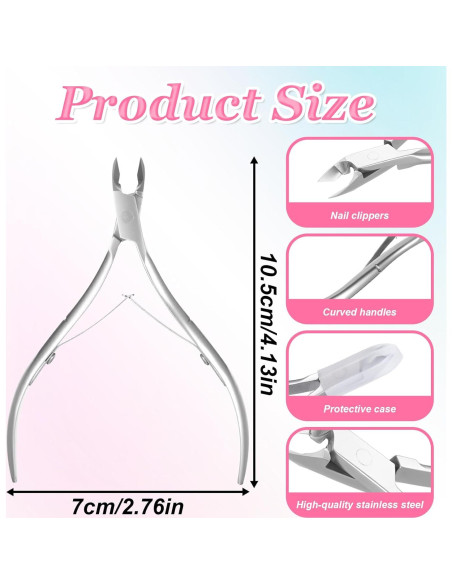 Recortador de Cutículas Alrhso Acero Inoxidable 10.5x6cm