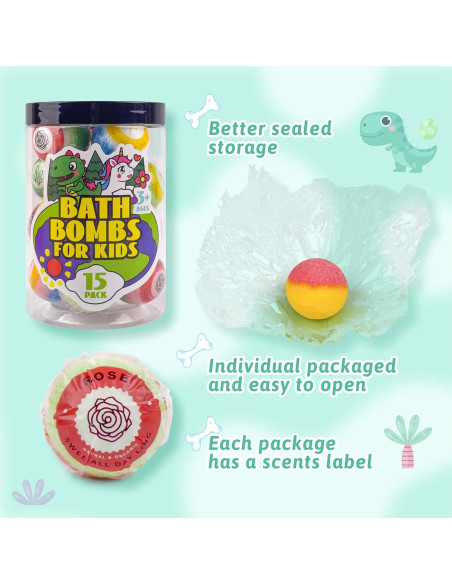 Set de 15 Bombas de Baño Sorpresa JunduoeR - Aromas Naturales