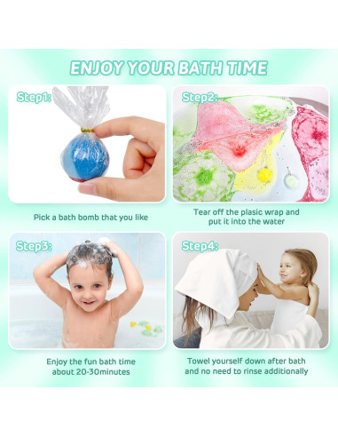 Set de 15 Bombas de Baño Sorpresa JunduoeR - Aromas Naturales