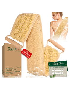 Esponja de Loofah Natural Egipcia 2 en 1 con Mango Exfoliante