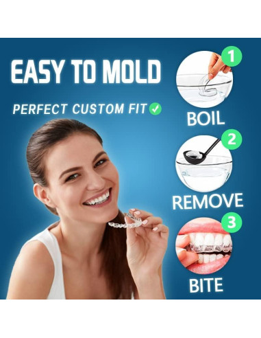 Protector Bucal Moldeable KOHEEL para Bruxismo - 4 Unidades Grande