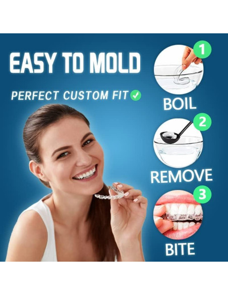 Protector Bucal Moldeable KOHEEL para Bruxismo - 4 Unidades Grande