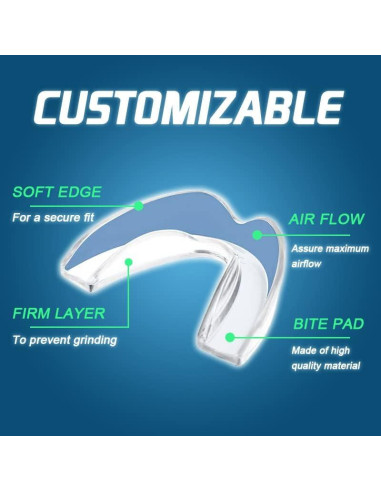 Protector Bucal Moldeable KOHEEL para Bruxismo - 4 Unidades Grande