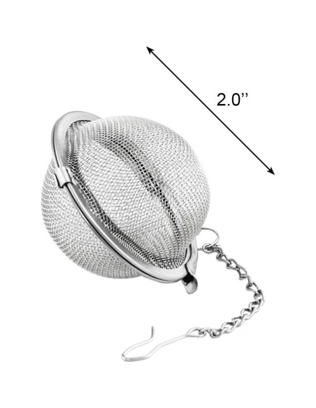 Colador de Té Medsuo 2pcs Acero Inoxidable 5cm Redondo