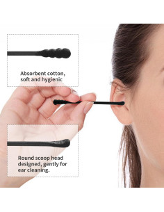 Hisopos Desechables T&K 160 Unidades Algodón Biodegradables 2