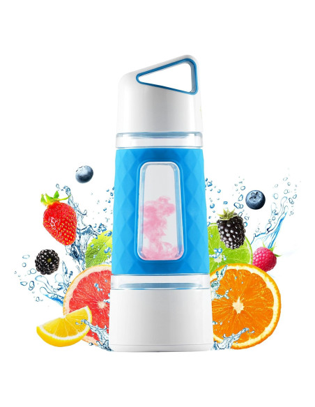 Botella Infusora de Frutas Fruition 591ml Libre de BPA Azul