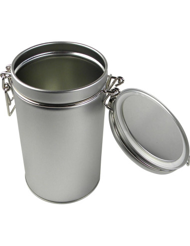 Lata Redonda de Acero Inoxidable para Té y Especias 354ml