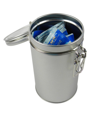 Lata Redonda de Acero Inoxidable para Té y Especias 354ml