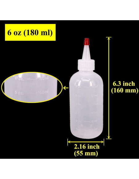 Paquete de 12 Botellas de Squeeze 180ml Belinlen con Tapas Rojas