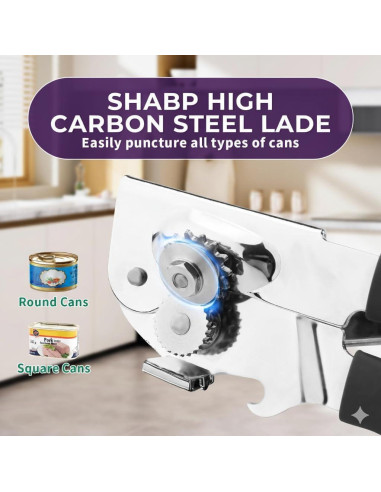 Abrelatas Eléctrico Genérico KO1005 Automático Acero Inoxidable