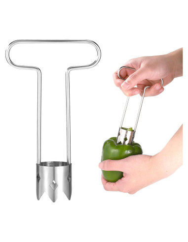 Descorazonador de Frutas y Verduras Lyreh Acero Inoxidable 16x9.5cm