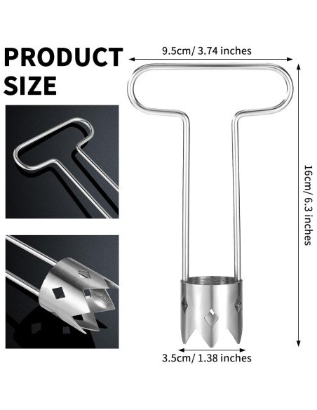 Descorazonador de Frutas y Verduras Lyreh Acero Inoxidable 16x9.5cm