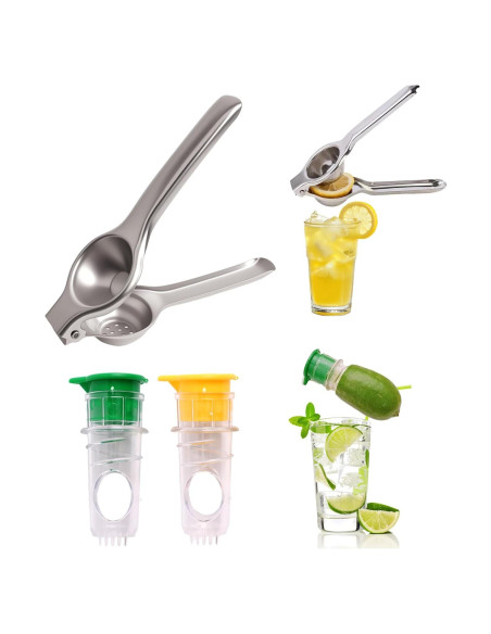 Exprimidor de Limón LOGJAM 3 Pcs Acero Inoxidable y Manual